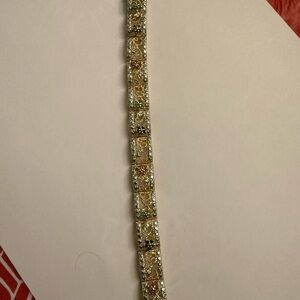 925 Italy gold Tennis bracelet
